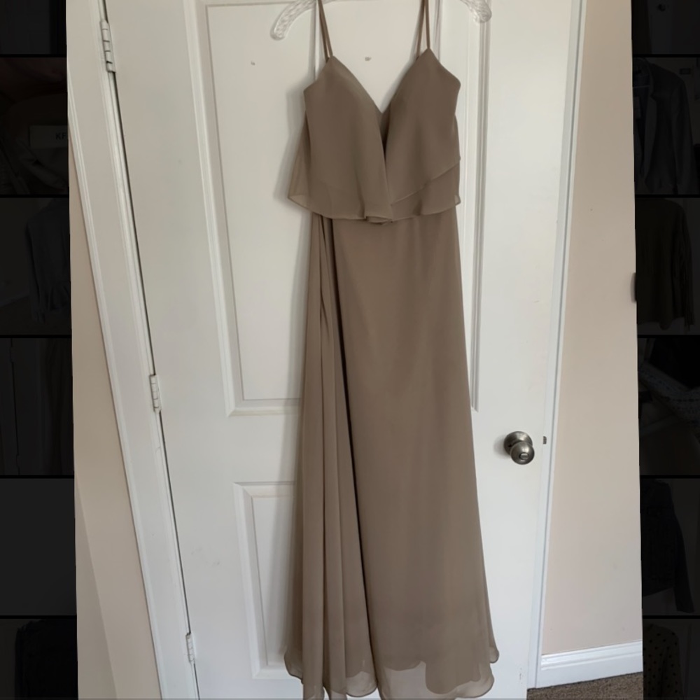 KF Bridal sz 8 taupe bridesmaid dress unaltered